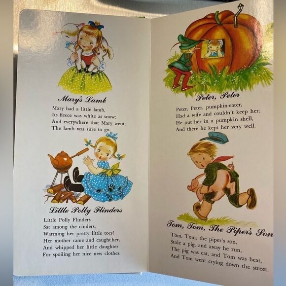 Vintage Baby’s Mother Good Hardback Nursery Rhyme Board Book - 60s - Picture 6 of 7
